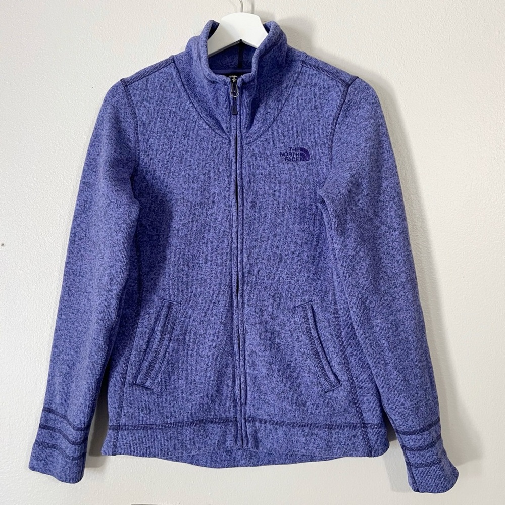The North Face Crescent Sunset Full Zip Jacket Starry Purple Heather Size S
